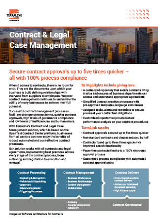Contract Legal Case Management